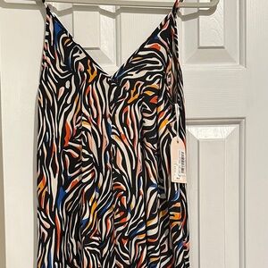 Zebra Print Slip Dress size small